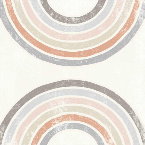 Over the Rainbow I White Modern Wood Framed Art Print with Double Matting by Hershey, Moira