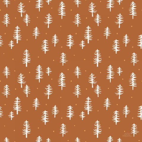 Gone Glamping Pattern IIIB Black Modern Wood Framed Art Print with Double Matting by Marshall, Laura