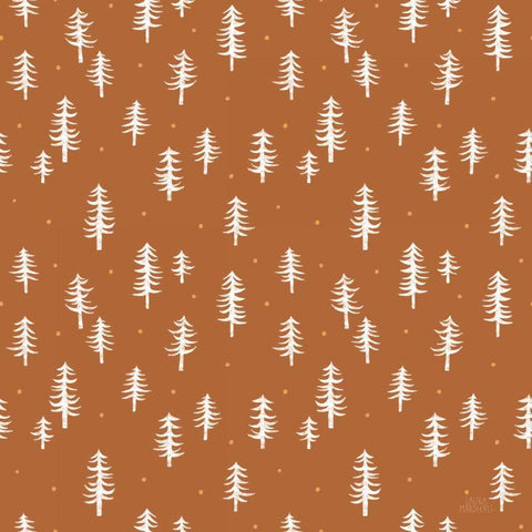 Gone Glamping Pattern IIIB White Modern Wood Framed Art Print with Double Matting by Marshall, Laura