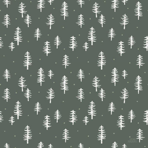 Gone Glamping Pattern IIID Black Ornate Wood Framed Art Print with Double Matting by Marshall, Laura