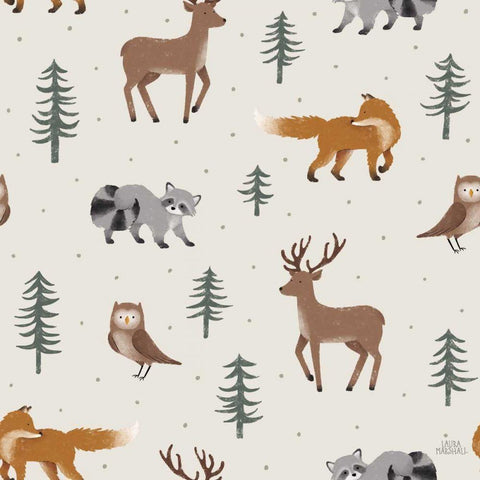 Gone Glamping Pattern VIA Black Ornate Wood Framed Art Print with Double Matting by Marshall, Laura