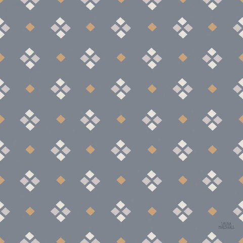 Gone Glamping Pattern VIIC Black Ornate Wood Framed Art Print with Double Matting by Marshall, Laura