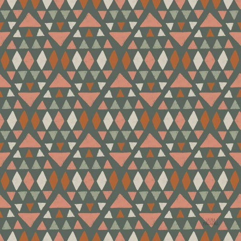 Gone Glamping Pattern VIIID Black Ornate Wood Framed Art Print with Double Matting by Marshall, Laura