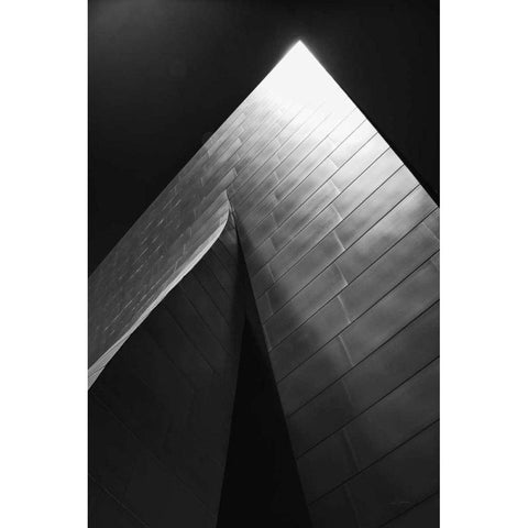 Skyscraper III White Modern Wood Framed Art Print by Aledanda