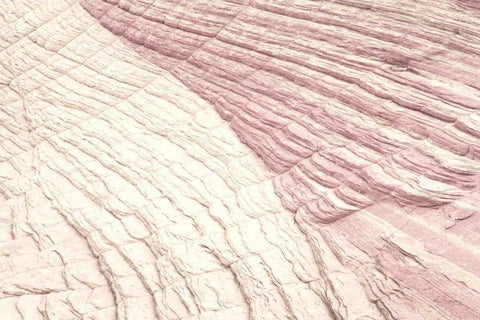Coyote Buttes VI Blush White Modern Wood Framed Art Print with Double Matting by Majchrowicz, Alan