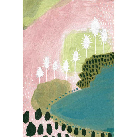 Abundance I White Modern Wood Framed Art Print by Mack, Lynn