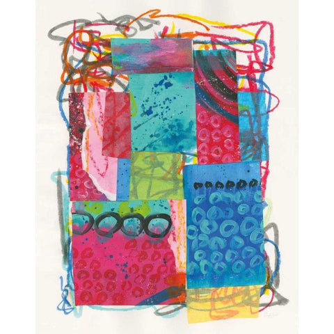 Experimental I Gold Ornate Wood Framed Art Print with Double Matting by Prahl, Courtney