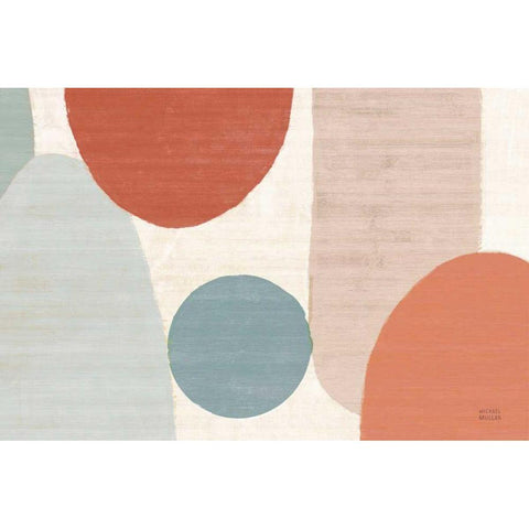 Spring Costa Del Sol I Muted Crop Black Modern Wood Framed Art Print by Mullan, Michael