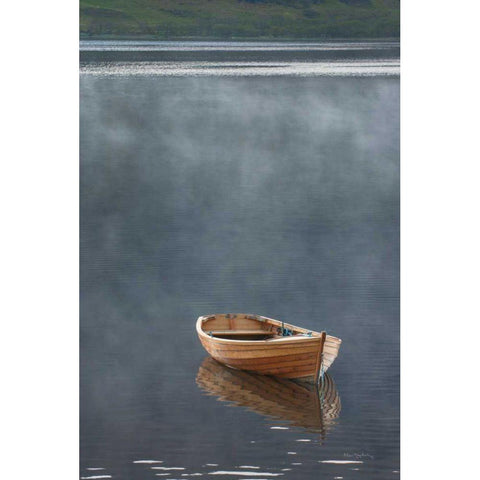 Rowboat in Ross Black Modern Wood Framed Art Print by Majchrowicz, Alan