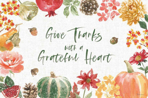 Harvest Bouquet I Black Ornate Wood Framed Art Print with Double Matting by Grove, Beth