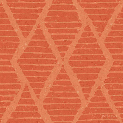 Harvest Bouquet Pattern IIC Black Ornate Wood Framed Art Print with Double Matting by Grove, Beth