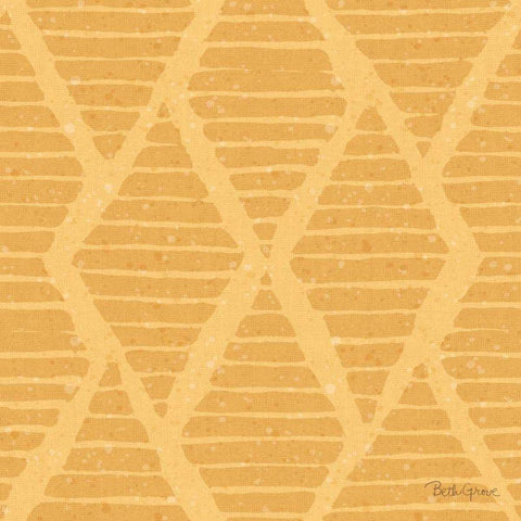 Harvest Bouquet Pattern IIE Black Modern Wood Framed Art Print by Grove, Beth