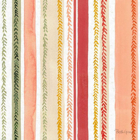 Harvest Bouquet Pattern VI Black Modern Wood Framed Art Print by Grove, Beth