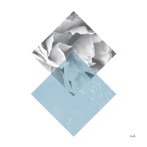 Blossoms III White Modern Wood Framed Art Print by Hershey, Moira