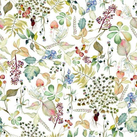 Botticelli Plants I White Modern Wood Framed Art Print by Rice, Kristy