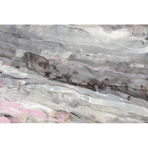 Alabaster Black Modern Wood Framed Art Print by Hristova, Albena