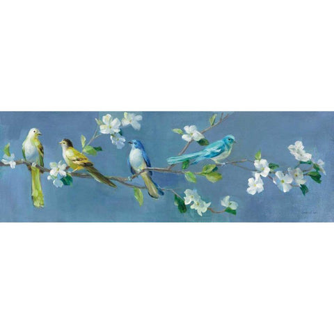 Spring in the Neighborhood I White Modern Wood Framed Art Print by Nai, Danhui