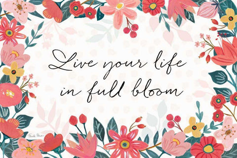 Bright Petals I Black Ornate Wood Framed Art Print with Double Matting by Zaman, Farida