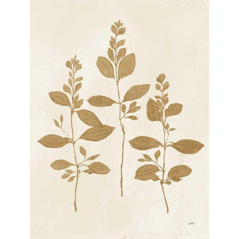 Botanical Study IV Gold Crop White Modern Wood Framed Art Print by Purinton, Julia