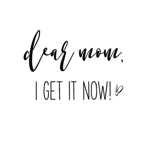 Mom Inspiration I Black Modern Wood Framed Art Print with Double Matting by Wild Apple Portfolio