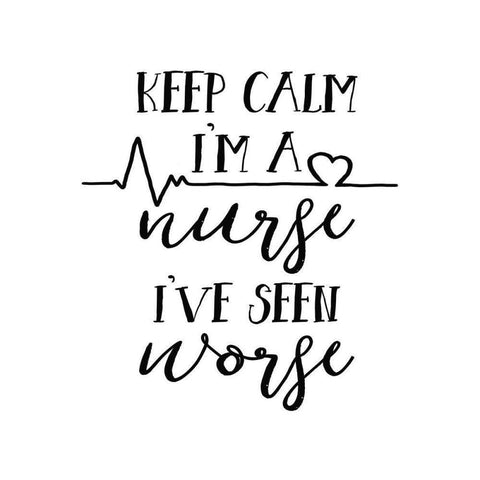 Nurse Inspiration II Black Modern Wood Framed Art Print with Double Matting by Wild Apple Portfolio