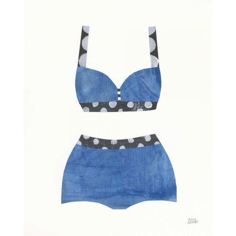 Bathing Beauty III White Modern Wood Framed Art Print by Averinos, Melissa