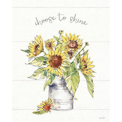 Sunflower Fields I Black Modern Wood Framed Art Print by Tavoletti, Anne