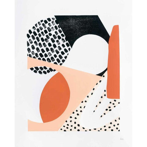 Luminous Tumble I White Modern Wood Framed Art Print by Marshall, Laura