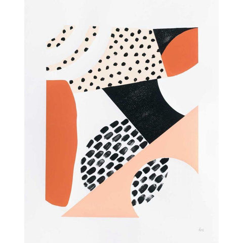 Luminous Tumble II Black Modern Wood Framed Art Print by Marshall, Laura