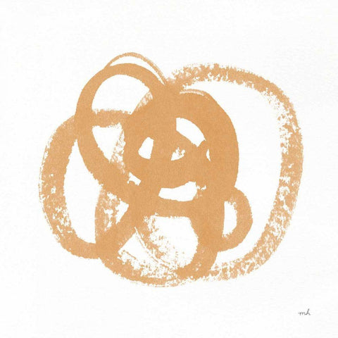 Scribbly Spring I Black Ornate Wood Framed Art Print with Double Matting by Hershey, Moira