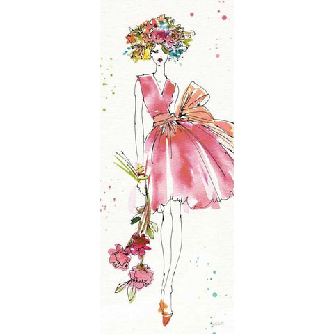 Floral Figures V White Modern Wood Framed Art Print by Tavoletti, Anne