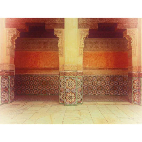 Palace Walk v2 Crop Black Modern Wood Framed Art Print by Bevan, Keri