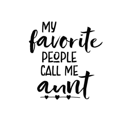 Aunt Inspiration IV Black Modern Wood Framed Art Print by Wild Apple Portfolio