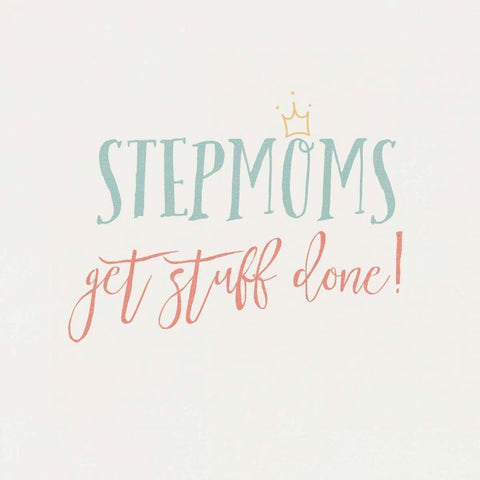 Stepmom Inspiration I Color Gold Ornate Wood Framed Art Print with Double Matting by Wild Apple Portfolio