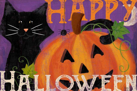 Festive Felines I Black Ornate Wood Framed Art Print with Double Matting by Charron, Veronique