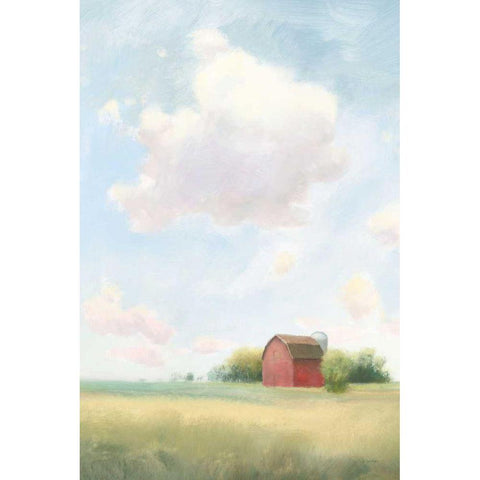 Pleasant Pastures Black Modern Wood Framed Art Print by Wiens, James