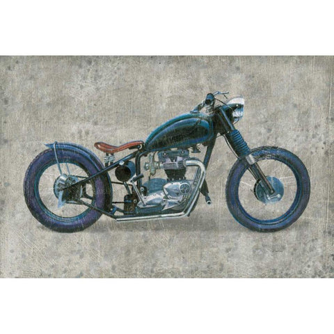 Lets Roll I Grunge Black Modern Wood Framed Art Print with Double Matting by Wiens, James