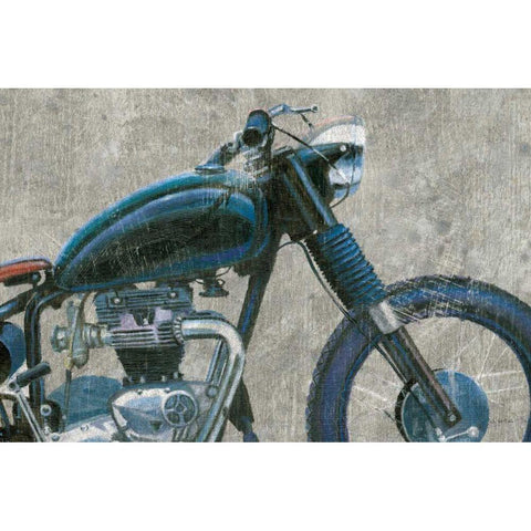 Lets Roll I Grunge Crop Black Modern Wood Framed Art Print with Double Matting by Wiens, James