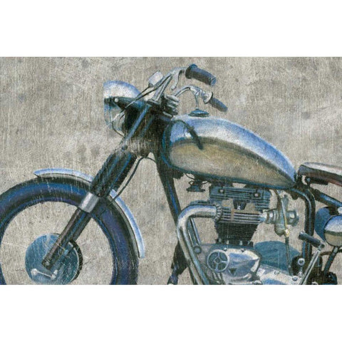 Lets Roll II Grunge Crop Black Modern Wood Framed Art Print with Double Matting by Wiens, James