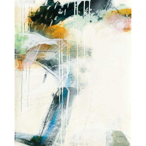 Turbulence II Gold Ornate Wood Framed Art Print with Double Matting by Davies, Jane