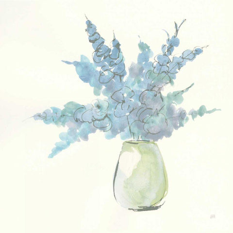 Plant Eucalyptus III Black Ornate Wood Framed Art Print with Double Matting by Paschke, Chris