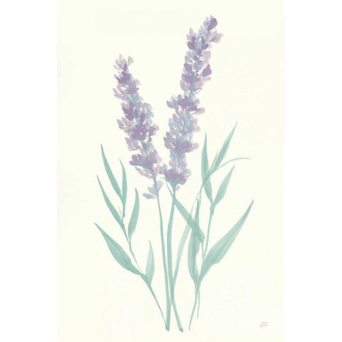 Lavender I Gold Ornate Wood Framed Art Print with Double Matting by Paschke, Chris