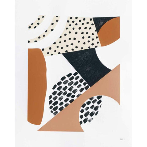 Luminous Tumble II Warm Black Modern Wood Framed Art Print by Marshall, Laura