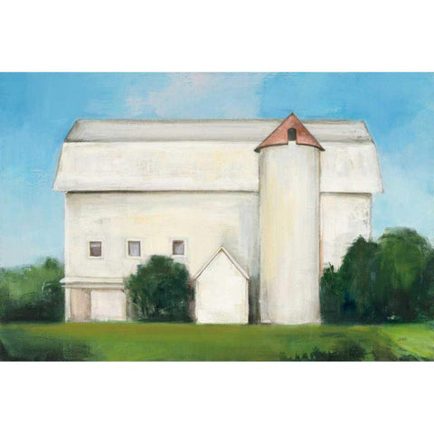 On the Farm White Modern Wood Framed Art Print by Purinton, Julia