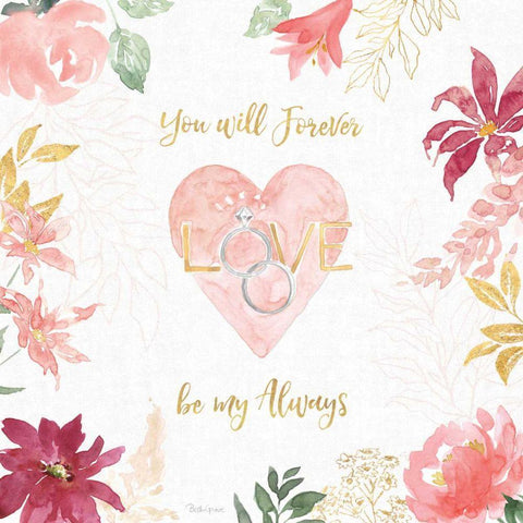 All You Need is Love VII White Modern Wood Framed Art Print by Grove, Beth