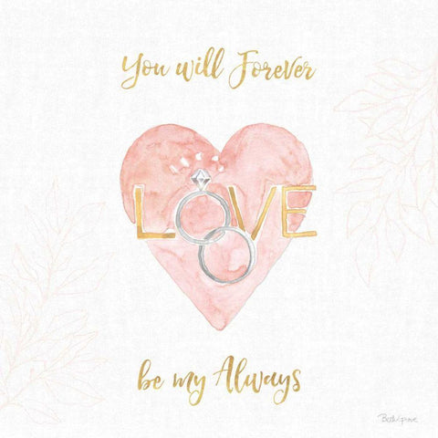 All You Need is Love XI White Modern Wood Framed Art Print with Double Matting by Grove, Beth