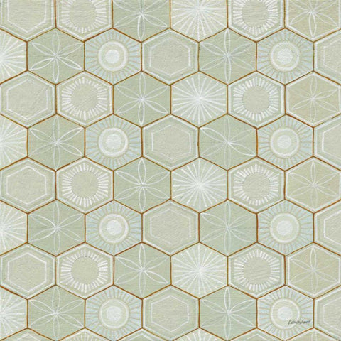 Hex I Black Modern Wood Framed Art Print by Lovell, Kathrine