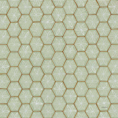 Hex II Gold Ornate Wood Framed Art Print with Double Matting by Lovell, Kathrine