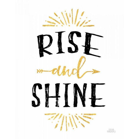 Morning Motivation II Gold Ornate Wood Framed Art Print with Double Matting by Marshall, Laura