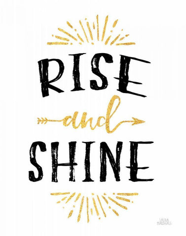 Morning Motivation II White Modern Wood Framed Art Print with Double Matting by Marshall, Laura